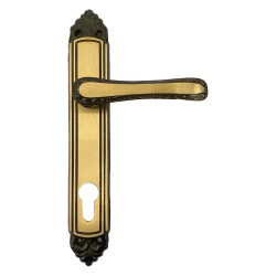 MANIGLIA 'GIGLIO' CON PLACCA YALE foro yale - Q8 (CP 4)