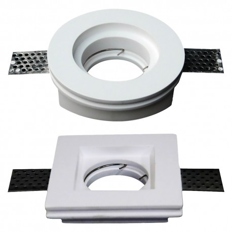 PORTAFARETTO LED IN GESSO Ã˜ mm 103 x 33 mm - bianco (PZ 1)