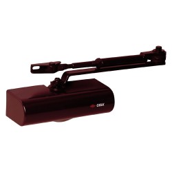 CHIUDIPORTA AEREO 'SMART PLUS 2' C1416 con fermo - testa di moro (PZ 1)