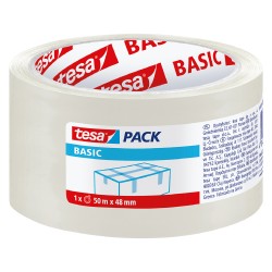 NASTRO PER IMBALLAGGIO 'BASIC PP' 58572 mm 48 x mt. 50 trasparente (PZ 36)
