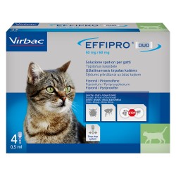 ANTIPARASSITARIO 'EFFIPRO DUO' 'Gatto' da 1 a 6 kg - 4 pipette ml 0,5 (CF 1)