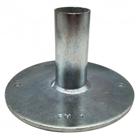 BASETTA FISSA PER TUBO PONTEGGIO Ã¸ base cm 16 (PZ 1)