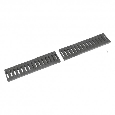 GRIGLIA PLASTICA PER CANALETTA 'TOP' C250 - cm 50 x 12,6 x H. 2,6 (PZ 2)