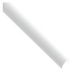PROFILO TONDO AUTOADESIVO PER ANGOLI mm 14x14X1 - mt 2,6 satinato bianco (PZ 8)
