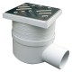 CHIUSINO SIFONATO TELESCOPICO cm 11 x 11 x h. 7-11 - attacco Ã˜ 50 mm (PZ 1)