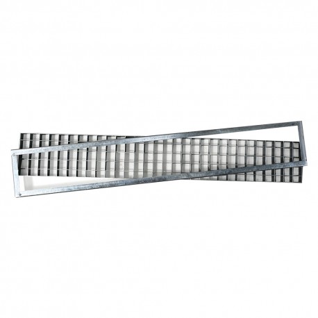 GRIGLIA RETTANGOLARE cm 25 x 100 (L x L) (PZ 1)