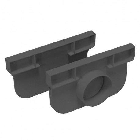 TAPPO PER CANALETTA MODULARE A15 'COMPACT' cm 11 x H. 5,4 - scarico Ã˜ 40 mm (PZ 1)