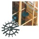 DISTANZIATORE PER CASSERO CIRCOLARE mm 60 x h.8 - per tondino min 6 max 12 mm (PZ 1000)