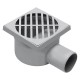 CHIUSINO SIFONATO cm 15 x 15 x h.7 - Ã˜ scarico laterale 50 mm (PZ 1)