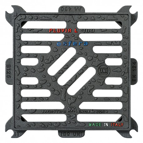 CADITOIA IN GHISA 'PLUVIA LIGHT' PLUVIA LIGHT - 30 x 30 - Kg 5,3 (PZ 1)