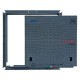CHIUSINO IN GHISA CLASSE D400 ECLIPSE - 90 x 90 - Kg 95 (PZ 1)