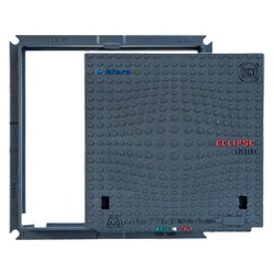 CHIUSINO IN GHISA CLASSE D400 ECLIPSE - 90 x 90 - Kg 95 (PZ 1)