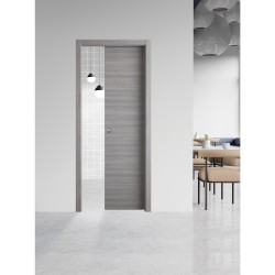 PORTA SCORREVOLE 'GINEVRA' cm 80 x 210 (88 x 214) - col. micro grigio (PZ 1)
