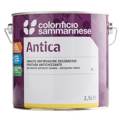 SMALTO ANTIRUGGINE 'ANTICA' Lt. 0,750 grana grossa - argento (PZ 6)
