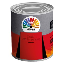 SMALTO ALTA TEMPERATURA 'COLOREA' Lt. 0,125 Alluminio (PZ 6)