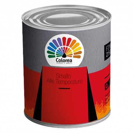SMALTO ALTA TEMPERATURA 'COLOREA' Lt. 0,375 Alluminio (PZ 6)