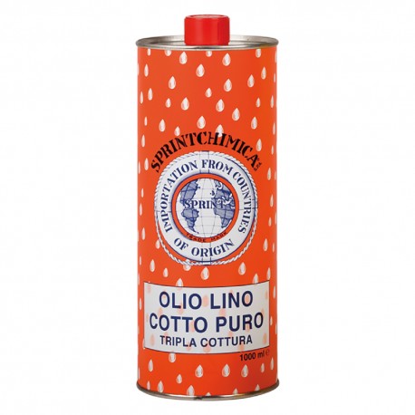 OLIO DI LINO COTTO PURO Lt. 1 (PZ 12)