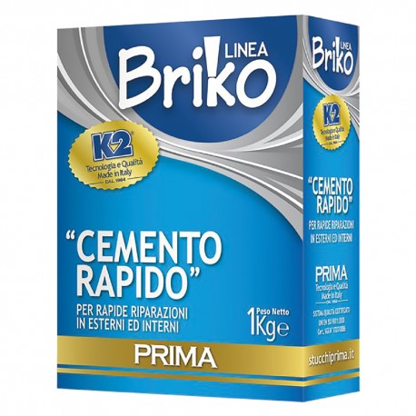 CEMENTO RAPIDO IN POLVERE 'BRIKO K2' Kg. 4 - sacchetta (PZ 4)