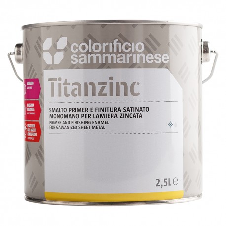 SMALTO SINTETICO RIEMPITIVO 'TITANZINC' Lt. 0,750 Verde (PZ 6)