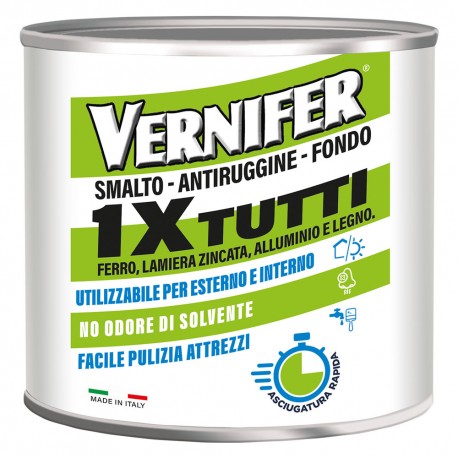 VERNICE ANTIRUGGINE ACRILICA 'VERNIFER 1 X TUTTI' Ml. 500 - grafite antichizzato (4609) (PZ 1)