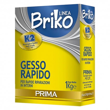 GESSO MURARIO RAPIDO 'BRIKO K2' Kg. 1 - scatola (PZ 12)
