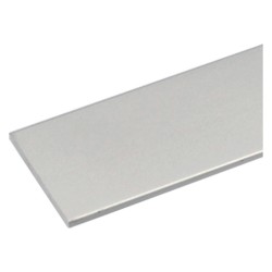 PROFILO PER FAI DA TE PIATTO mm 15 x 2 - mt 1 col.argento (PZ 8)