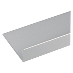 PROFILO PER FAI DA TE ANGOLARE TIPO 'L' mm 30 x 15 x 1 - mt 1 col.argento (PZ 10)