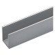 PROFILO PER FAI DA TE TIPO 'U' mm 10 x 15 x 1 - mt 2 col.argento (PZ 8)