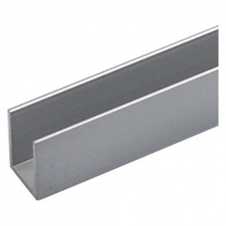 PROFILO PER FAI DA TE TIPO 'U' mm 10 x 15 x 1 - mt 2 col.argento (PZ 8)