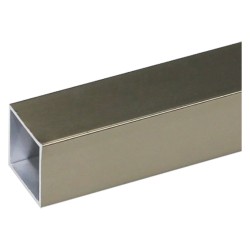 PROFILO PER FAI DA TE QUADRO mm 20 x 20 x 1 - mt 2 col.argento (PZ 8)