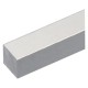 PROFILO PER FAI DA TE QUADRO PIENO mm 10 x 10 - mt 2 col.argento (PZ 8)