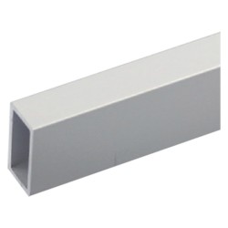 PROFILO PER FAI DA TE TUBO RETTANGOLARE mm 20 x 10 x 1 - mt 2 col.argento (PZ 8)