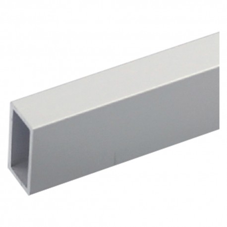 PROFILO PER FAI DA TE TUBO RETTANGOLARE mm 20 x 10 x 1 - mt 2 col.argento (PZ 8)