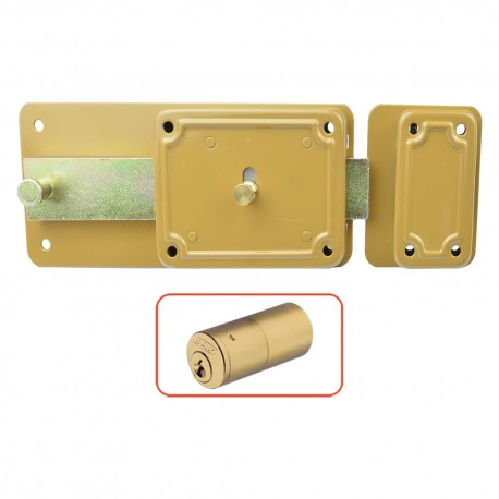 SERRATURA FERROGLIETTO 'P-CF' P60 - 6 mand.E50 Dx solo catenaccio (PZ 2)