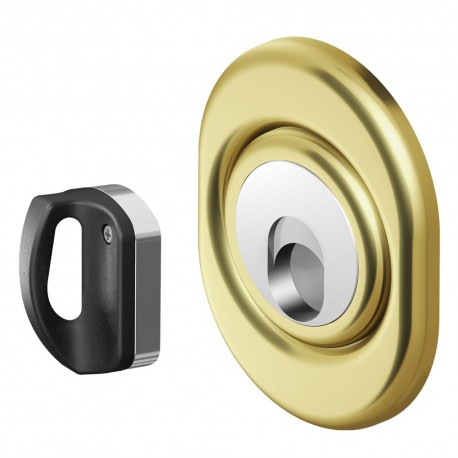 DEFENDER MAGNETICO PER SERRATURE 'MR 500F' inox ottone lucido (PZ 1)