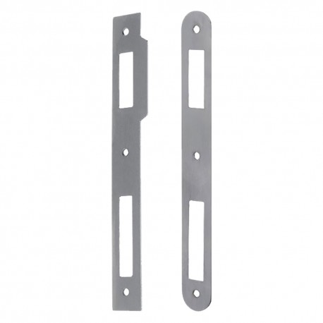 CONTROPIASTRA PER SERRATURA 'PATENT' B.T. grigio verniciata - interasse 70 mm (PZ 1)