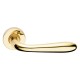 MANIGLIA PORTA BLINDATA ROSETTA TONDA 'GOCCIA' Dx - lucido verniciato (PZ 1)