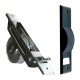 AVVOLGITORE AUTOMATICO SEMINCASSO mt 6 interasse 165 - placca nera (PZ 1)