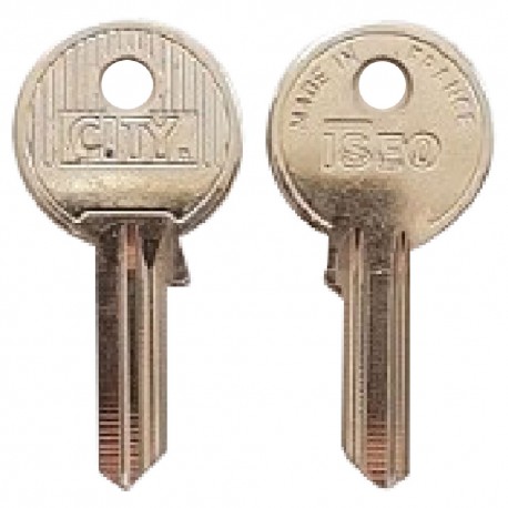 CHIAVE OTTONE NICHELATO '020079' lunghezza 24,3 mm - 4 spine (PZ 10)