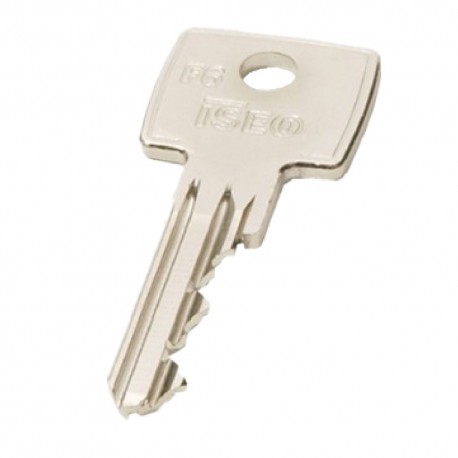 CHIAVE OTTONE NICHELATO '020609' lunghezza 26,6 mm - 6 spine (PZ 10)