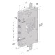 SERRATURA DA APPLICARE TRIPLICE PER PORTE BLINDATE SENZA NUCLEO '250' interasse pistoni 28 mm - SX (PZ 1)