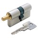 CILINDRO SAGOMATO PER POMOLO 'R6 EXTRA S' mm 30+10+30  70 nichelato (35+35) (PZ 1)