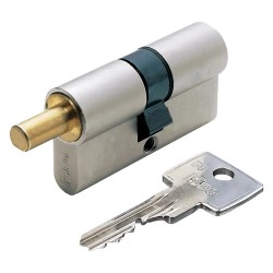 CILINDRO SAGOMATO PER POMOLO 'R6 EXTRA S' mm 30+10+30  70 nichelato (35+35) (PZ 1)