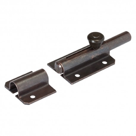 CATENACCIO TRASVERSALE ASTA TONDA ART.216 mm 120 - acciaio bronzato (PZ 10)