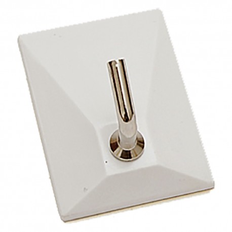 APPENDITUTTO ADESIVO 'SQUADRATO NEW' 1 posto - colore bianco (PZ 100)