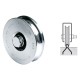 RUOTA PER CANCELLI GOLA A 'U' Ã¸ 80 1 cuscinetto 310 h.gola 7,5 mm (PZ 1)