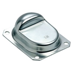 ARRESTO PER CANCELLI A BATTENTE ART.166 tipo grande - mm 160 x 130 - h.48 (PZ 1)