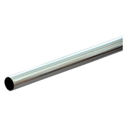 TUBO PER ARMADIO TONDO mm 30 x 0,8 mt 3 - cromato (PZ 1)