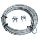 FUNE ACCIAIO ZINCATO PRETAGLIATA GANCIO ASOLA mm 4 x 3,0 mt (PZ 1)