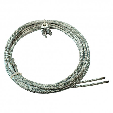 FUNE ACCIAIO ZINCATO PRETAGLIATA GANCIO A 'T' mm 4 x 2,5 mt (PZ 1)